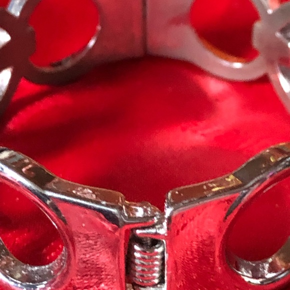 Vintage Silver Cuff Linked Bracelet. - Picture 3 of 7